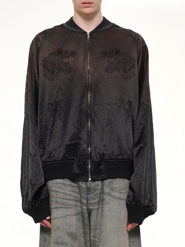 Threadless Air Embroidery Souvenir Jacket in Black