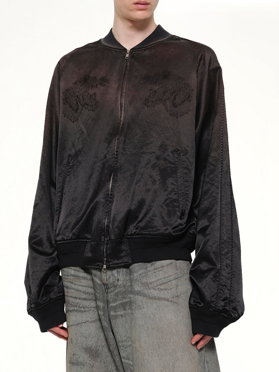Threadless Air Embroidery Souvenir Jacket in Black