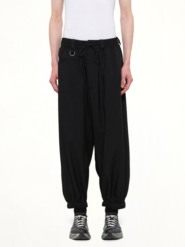 Y-3 Nylon Cuffed Pants in Black