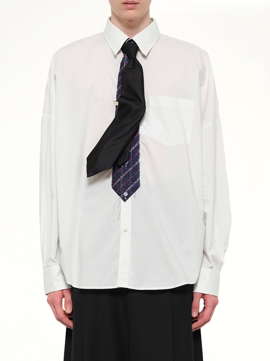 Shape Memory Shijira Tie in Black
