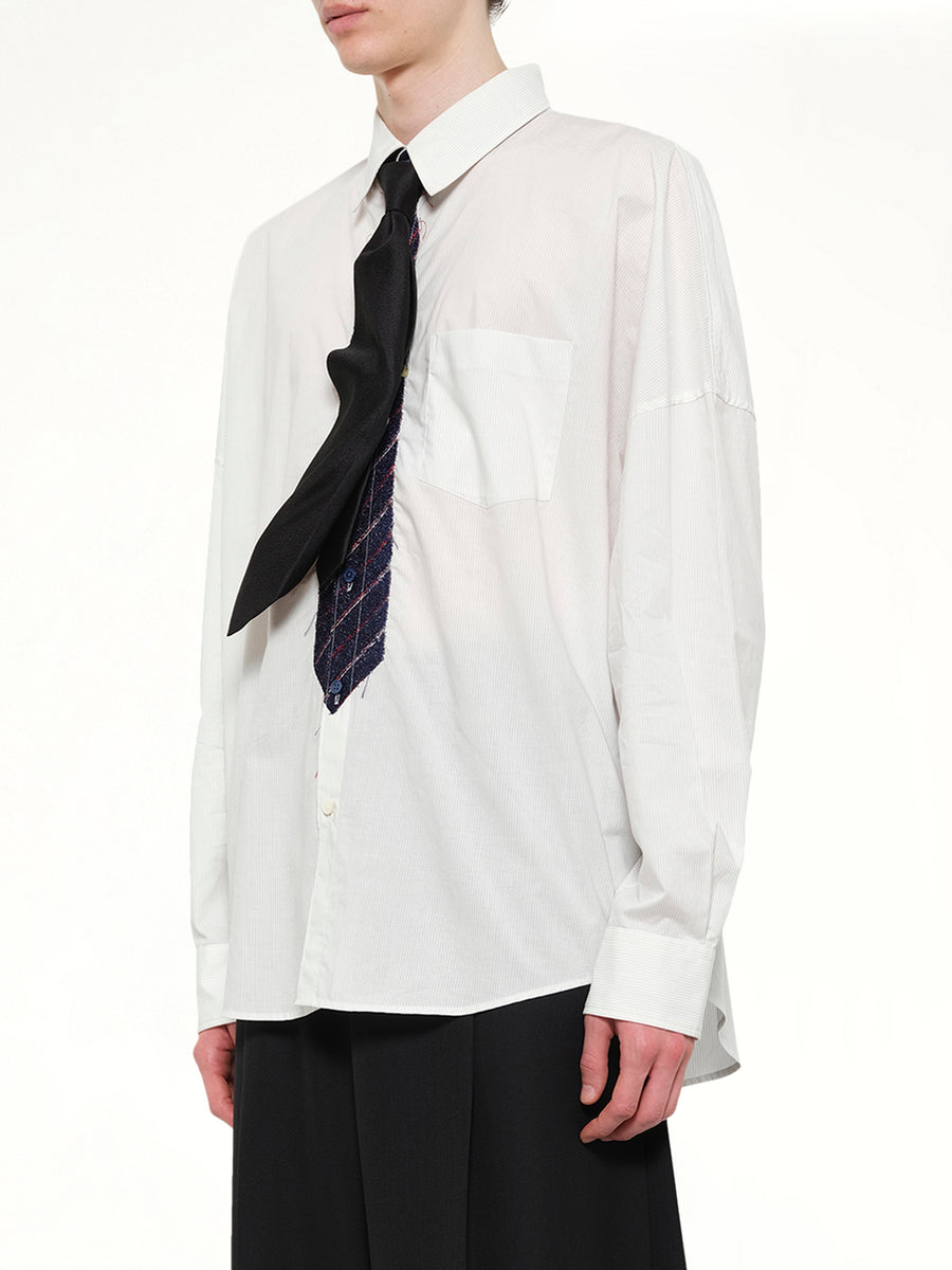 Shape Memory Shijira Tie in Black