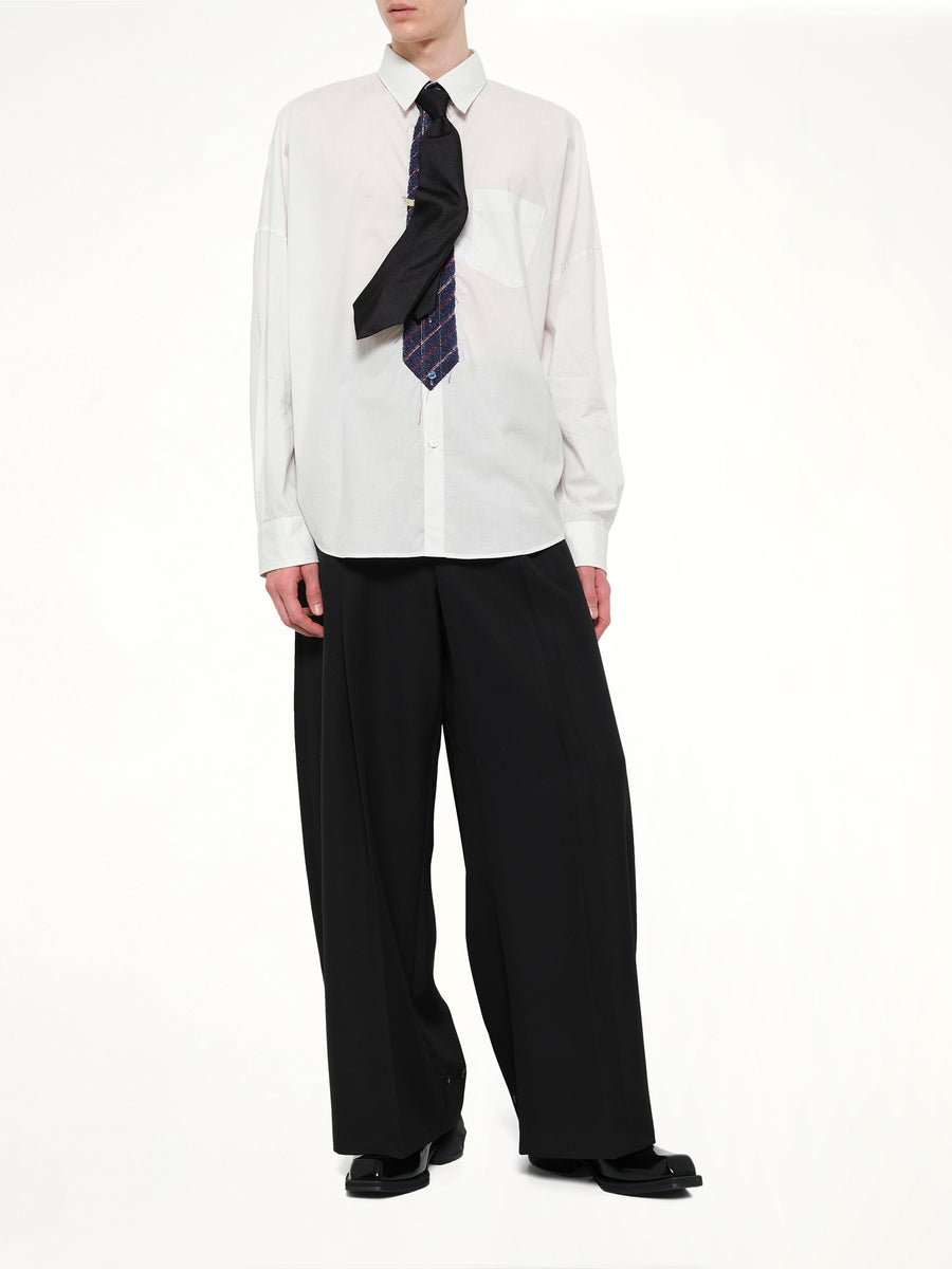 Shape Memory Shijira Tie in Black