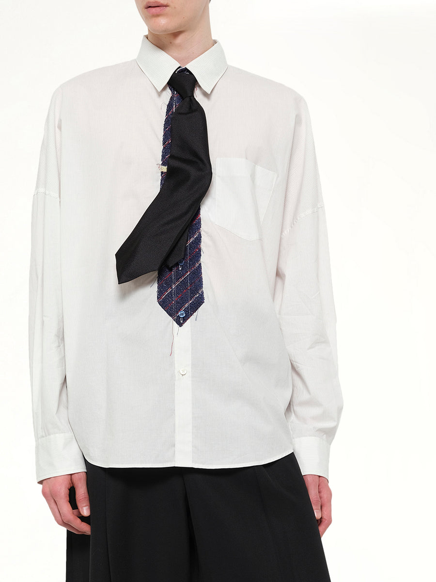 Shape Memory Shijira Tie in Black