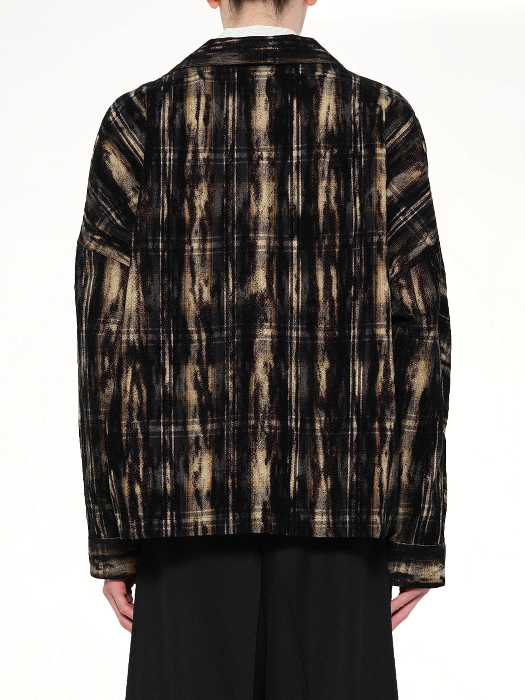Dust Flocky Pajama Shirt in Black