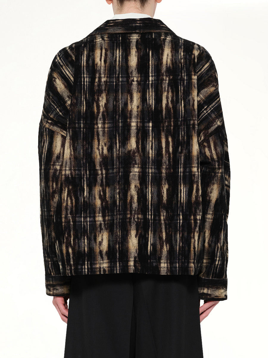 Dust Flocky Pajama Shirt in Black