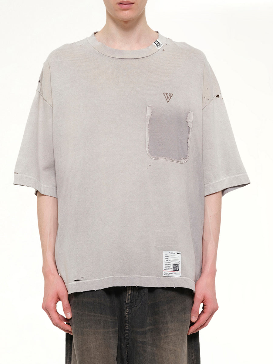 Sun Faded T-Shirt in Beige
