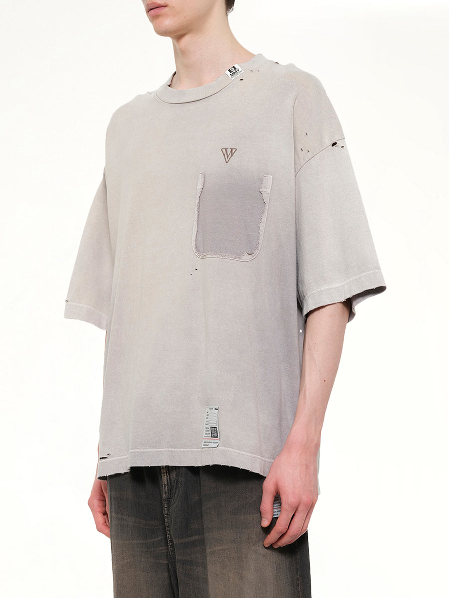 Sun Faded T-Shirt in Beige