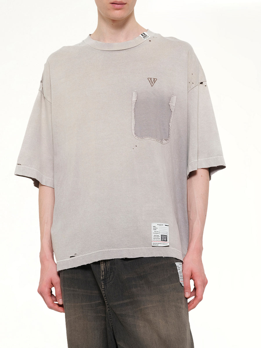 Sun Faded T-Shirt in Beige