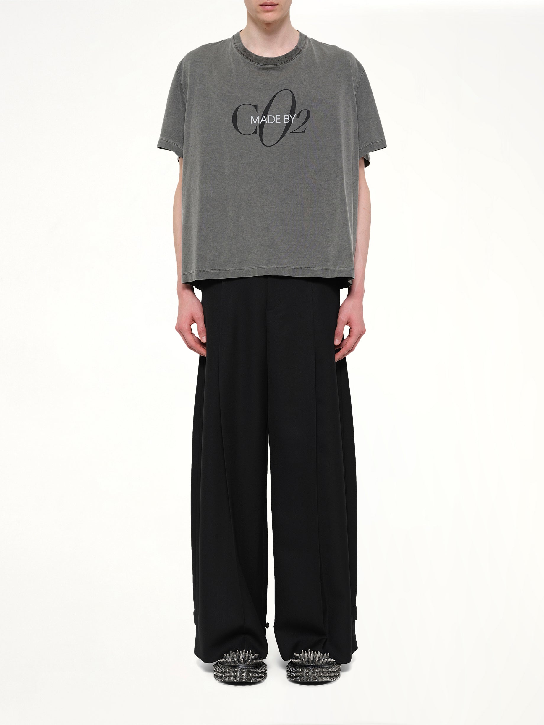 Co2 Air Yarn T-Shirt in Charcoal