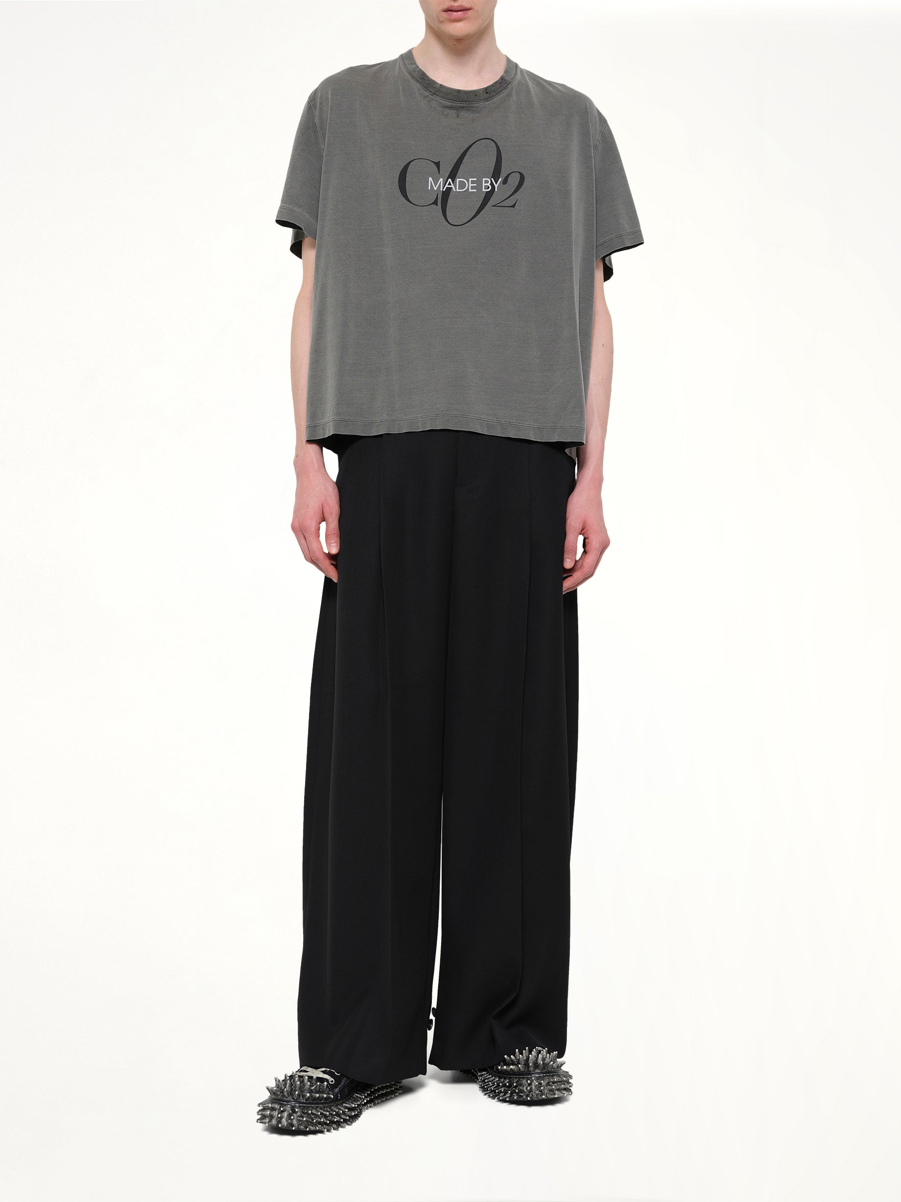 Co2 Air Yarn T-Shirt in Charcoal