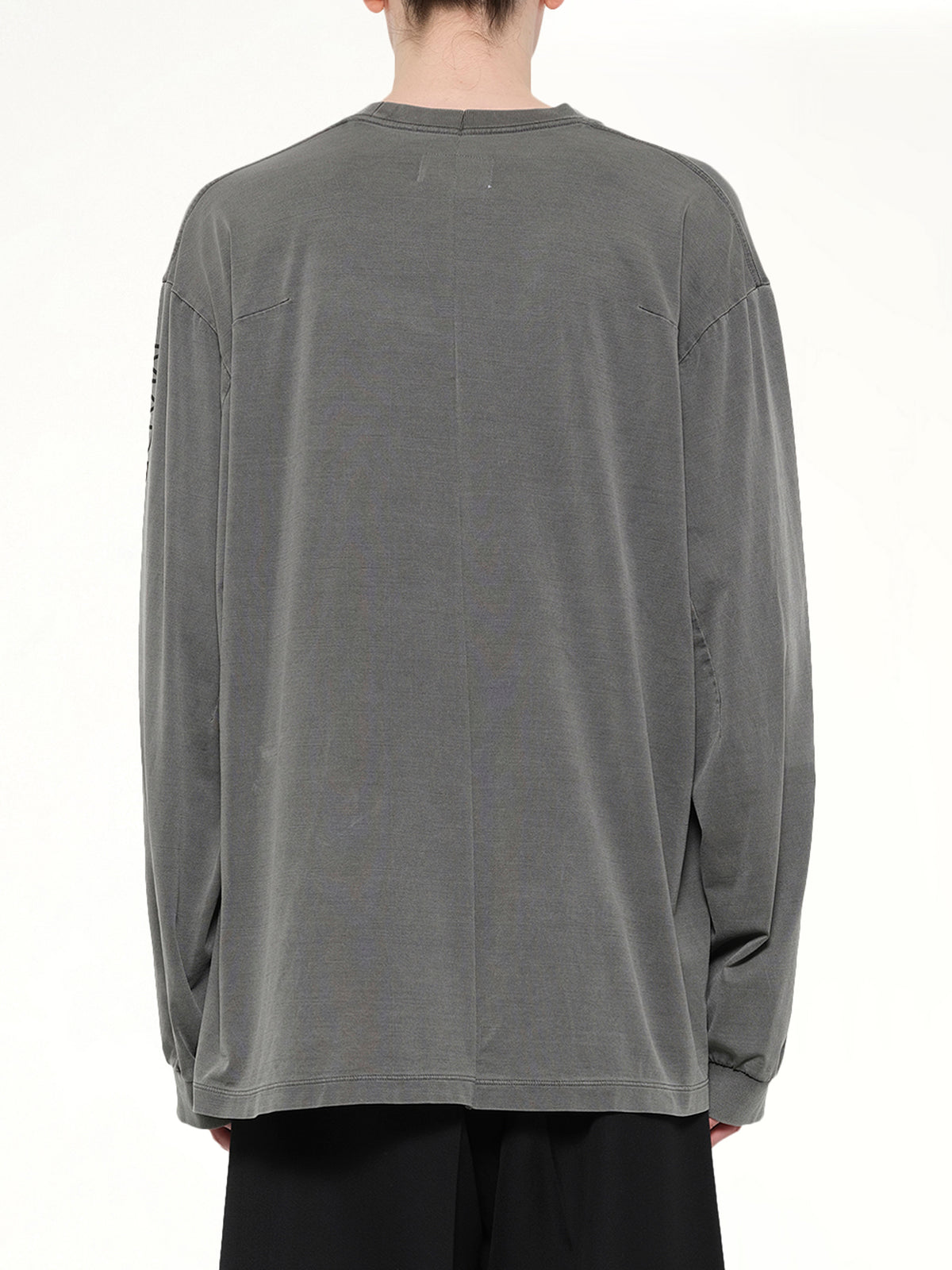 Co2 Air Yarn Long Sleeve T-Shirt in Charcoal