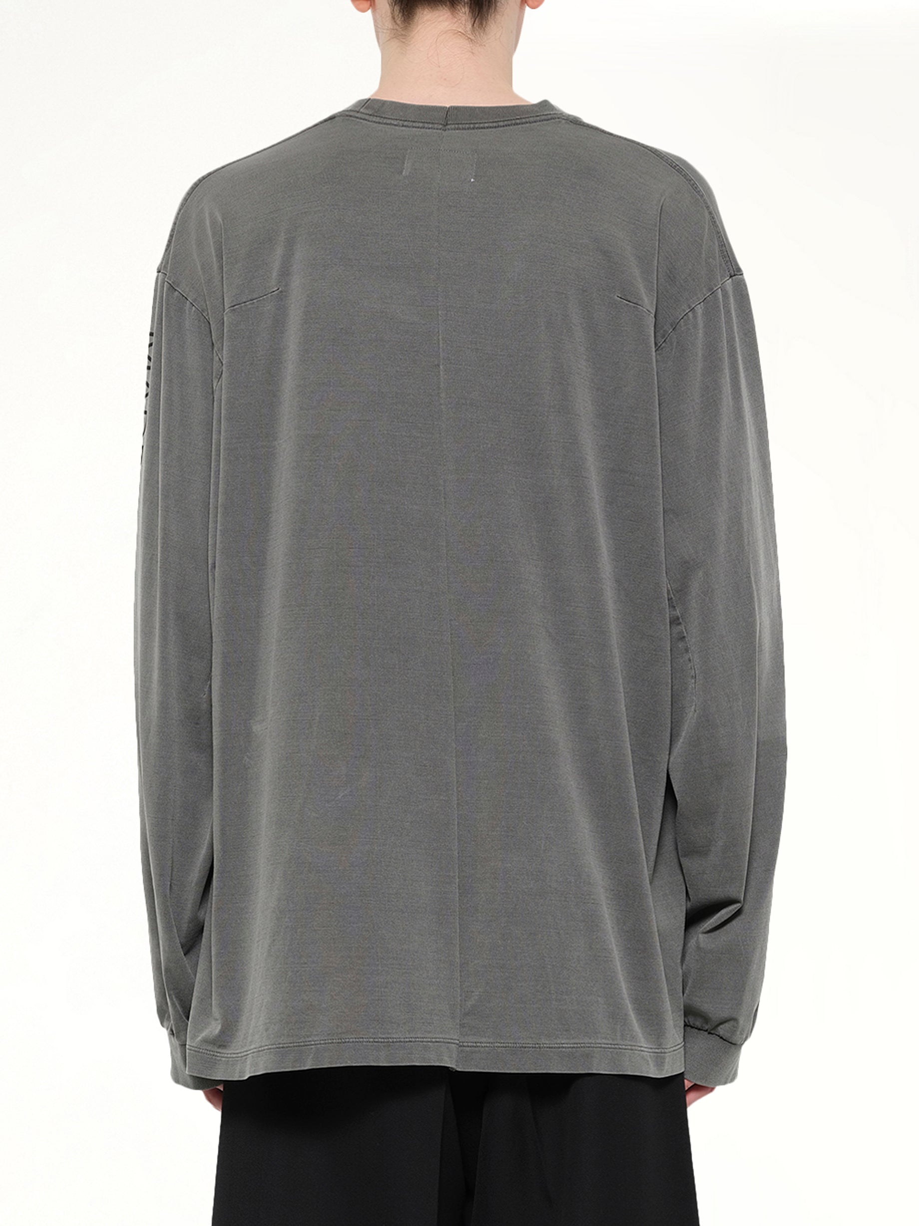 Co2 Air Yarn Long Sleeve T-Shirt in Charcoal