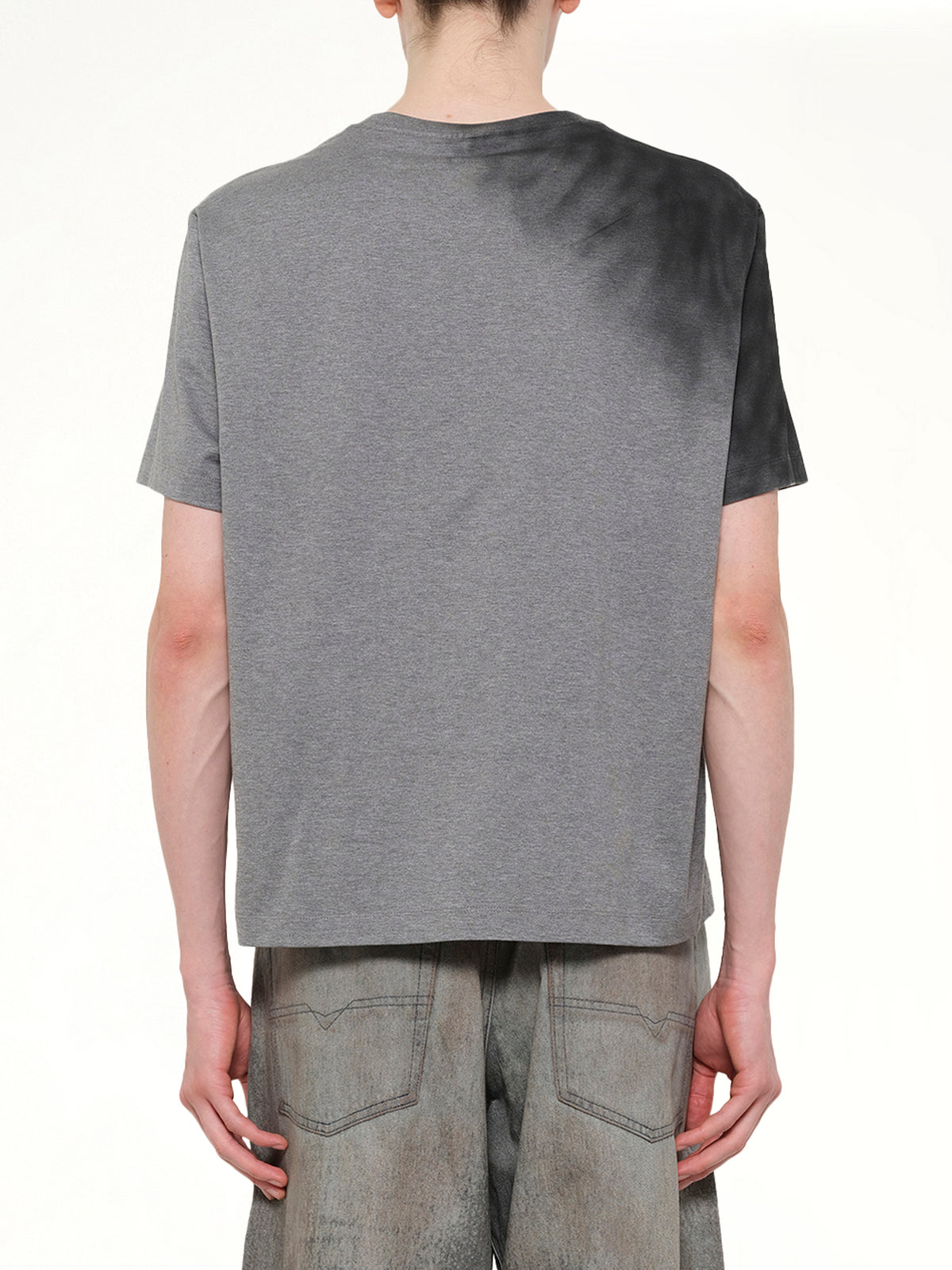 Exhaust Stained T-Shirt in Grey