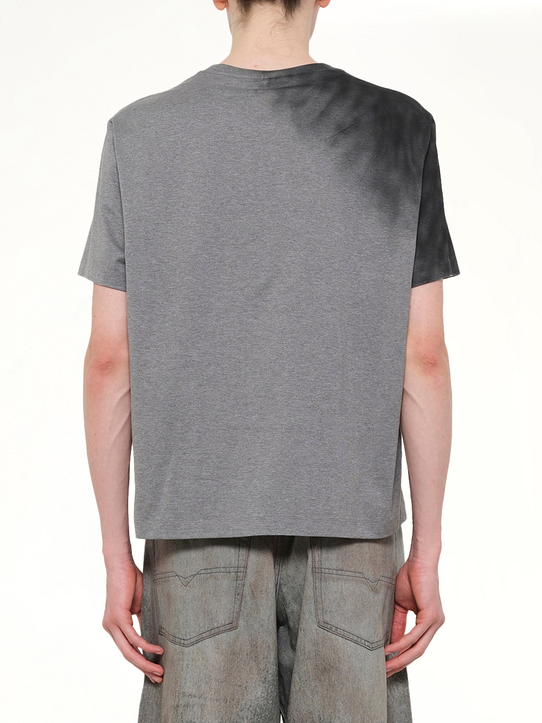 Exhaust Stained T-Shirt in Grey