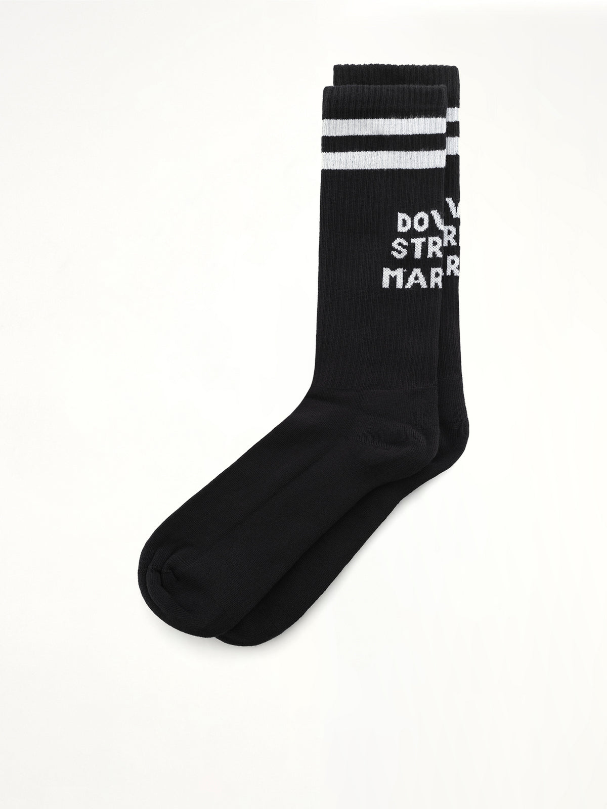 DSM ロゴ ソックス ブラック