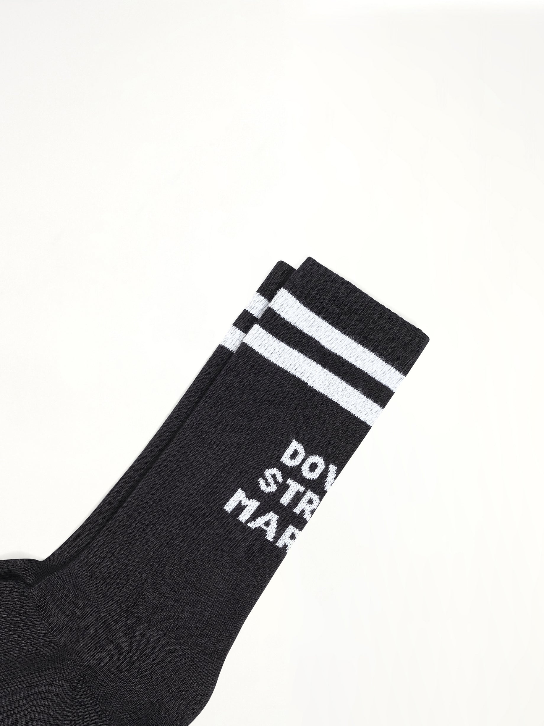 DSM ロゴ ソックス ブラック