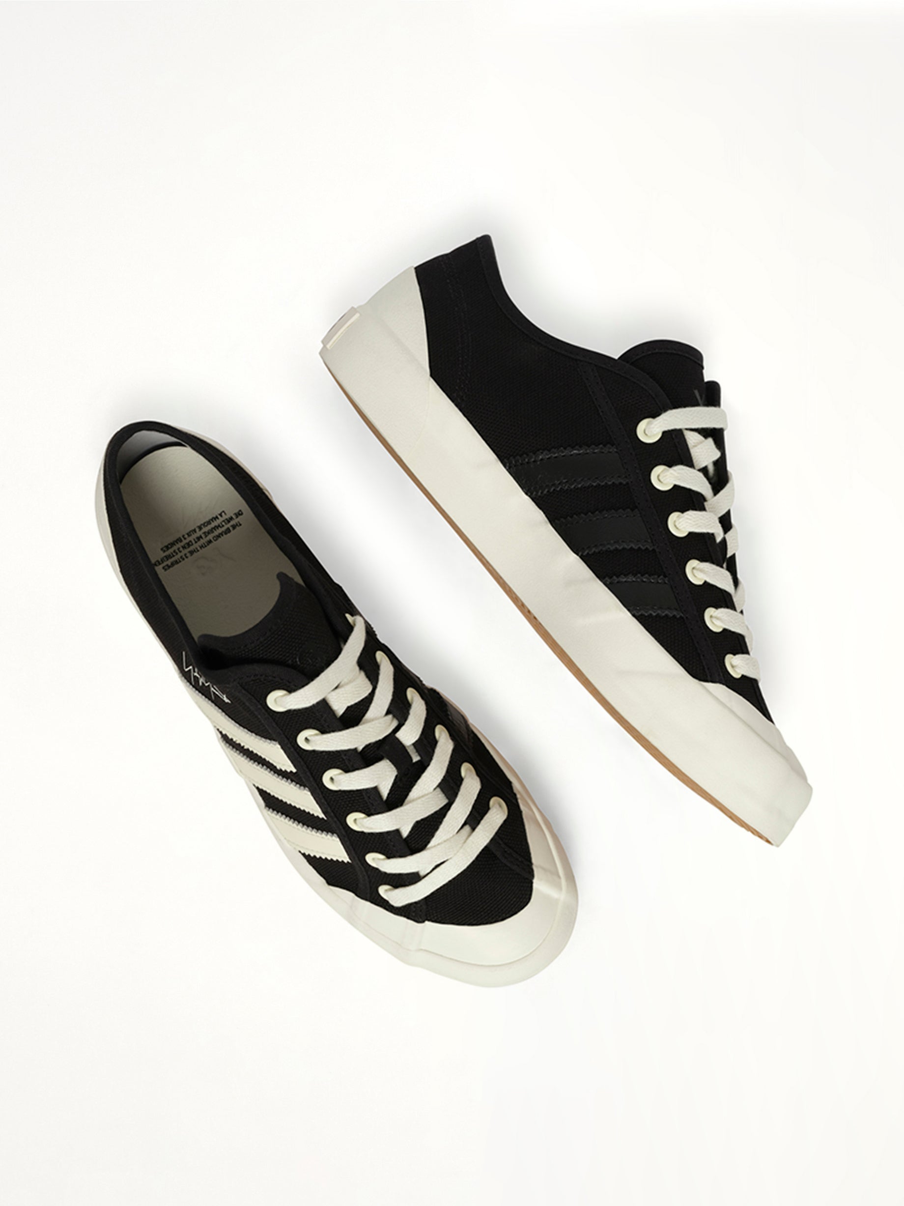 Y-3 Nisi Low Sneaker in Black/Off White