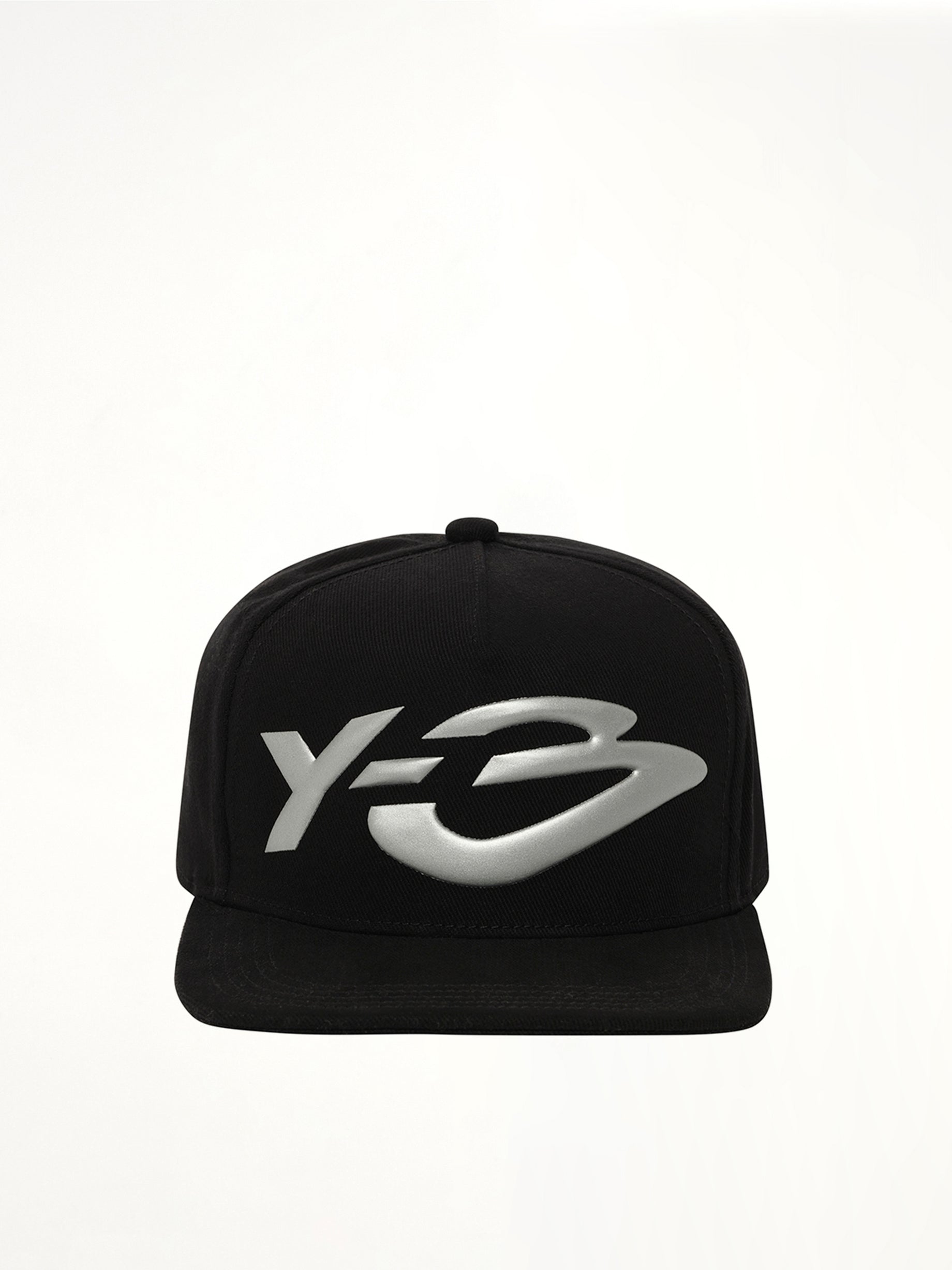 Y-3 Big Liquid Logo Cap in Black