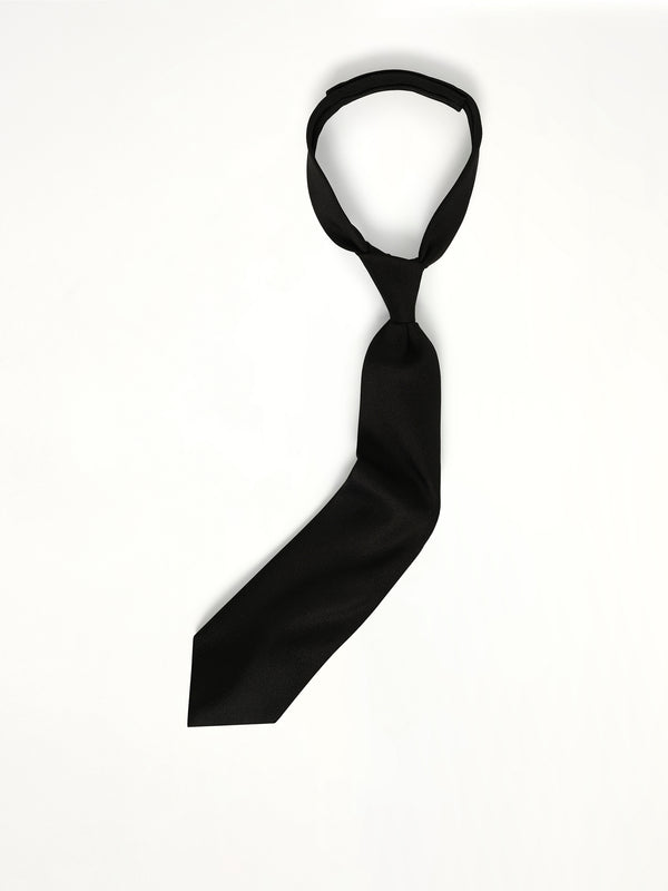 Shape Memory Shijira Tie in Black