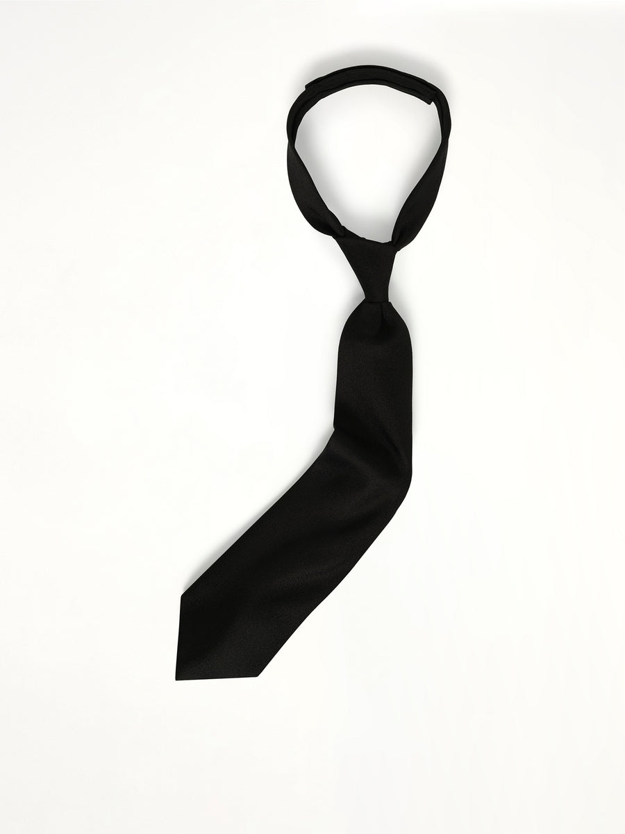Shape Memory Shijira Tie in Black