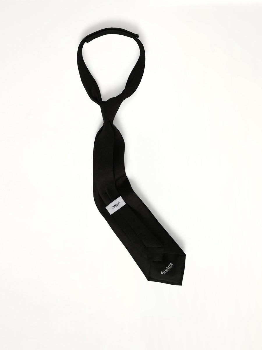 Shape Memory Shijira Tie in Black