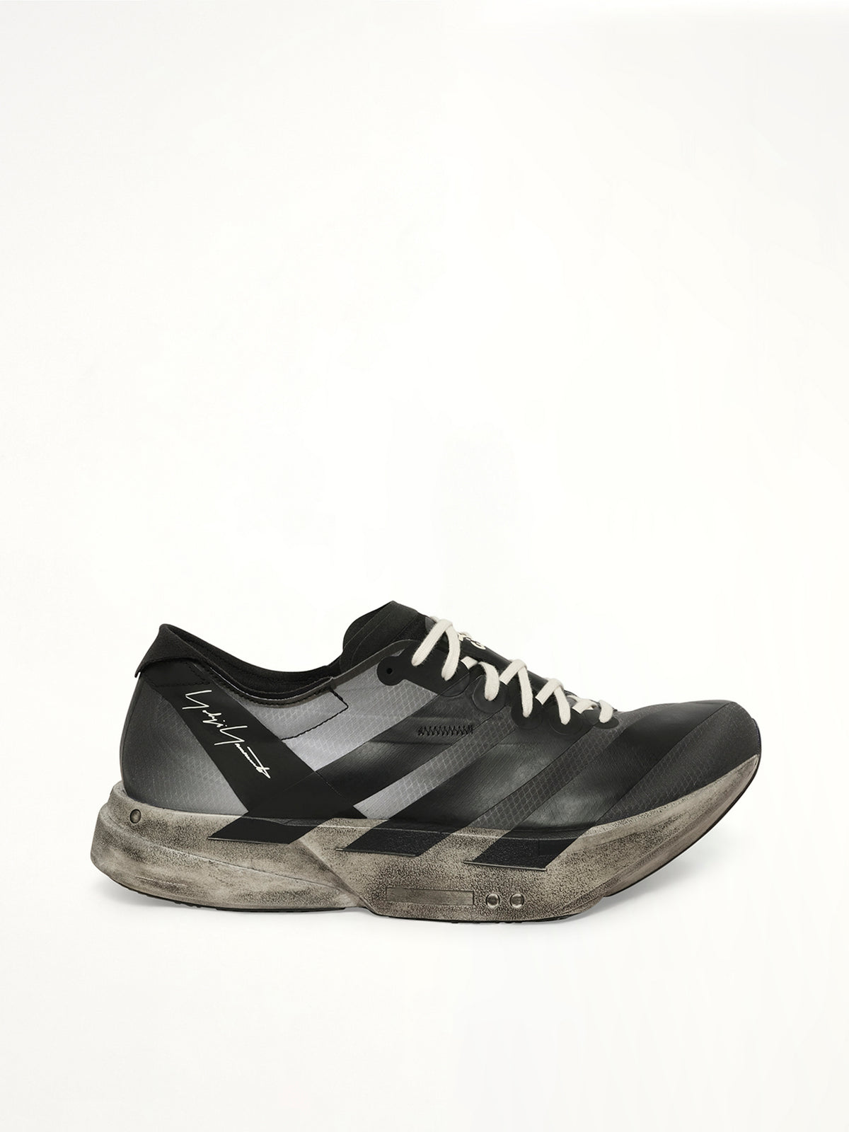 Y-3 Adios Pro 4 Sneaker in Black/Off White