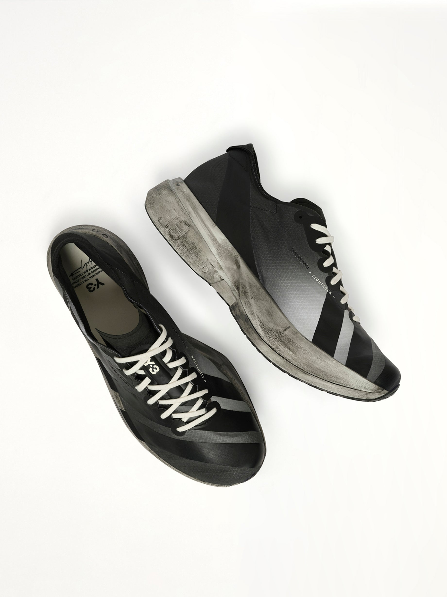 Y-3 Adios Pro 4 Sneaker in Black/Off White