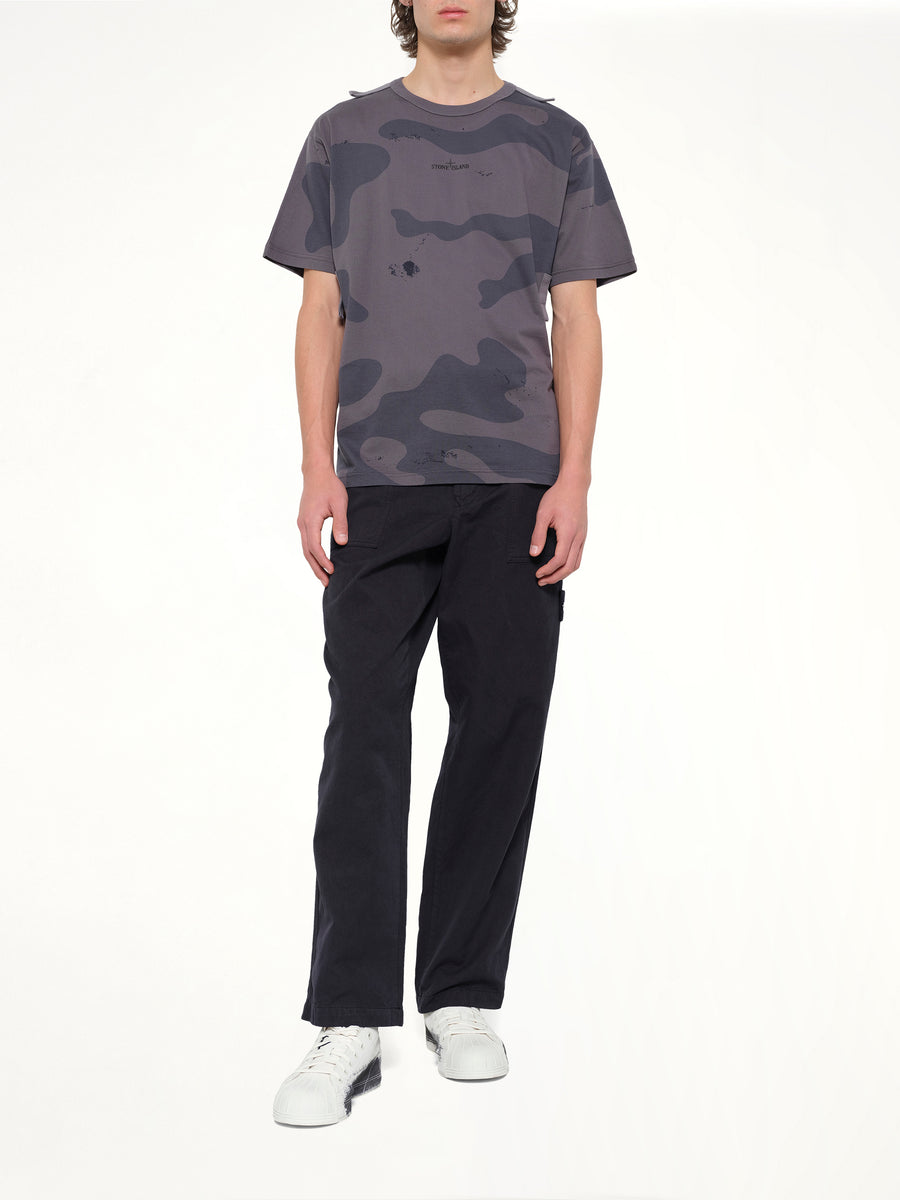 2100016 SS T-Shirt in Blue Grey