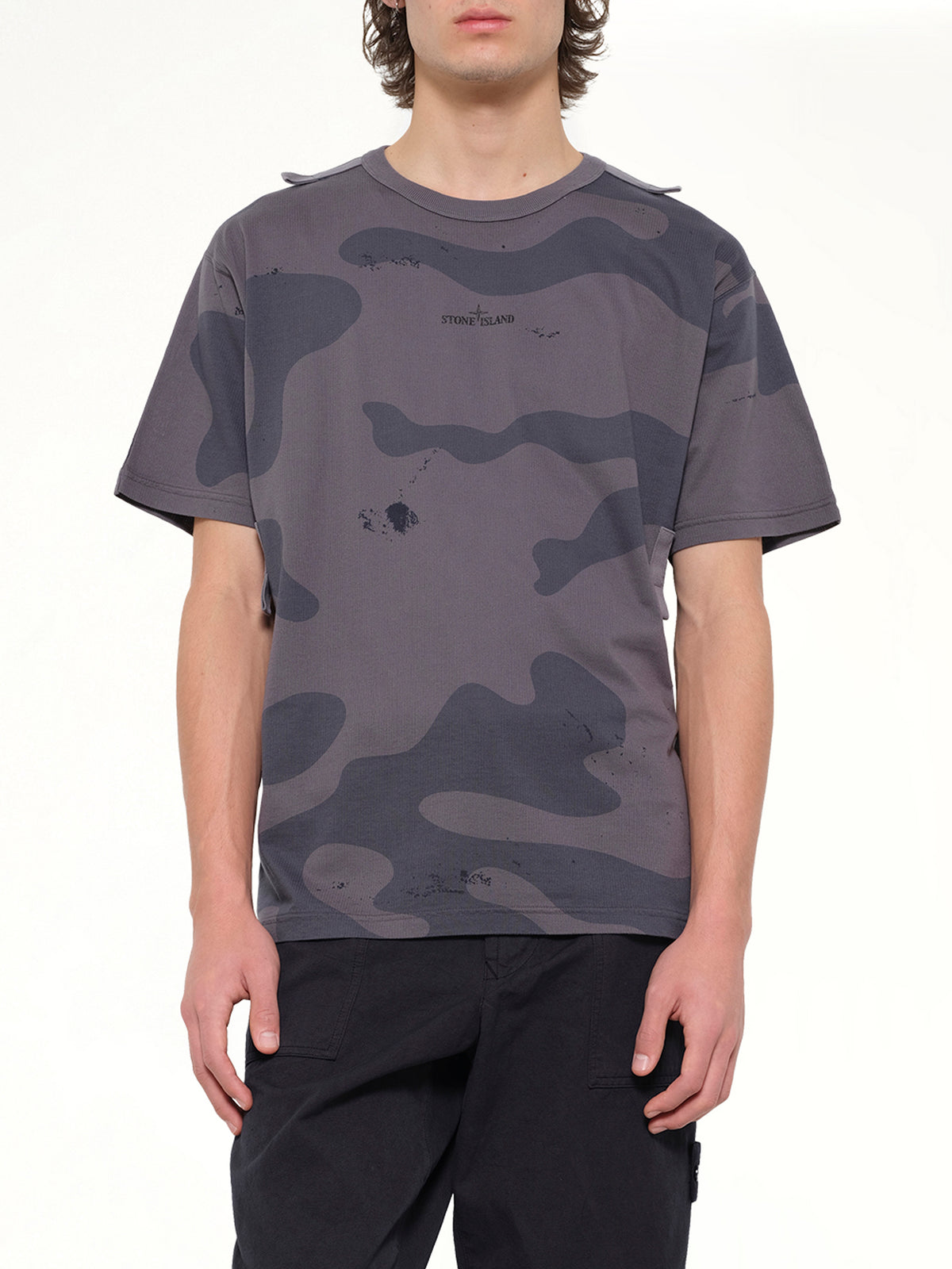 2100016 SS T-Shirt in Blue Grey