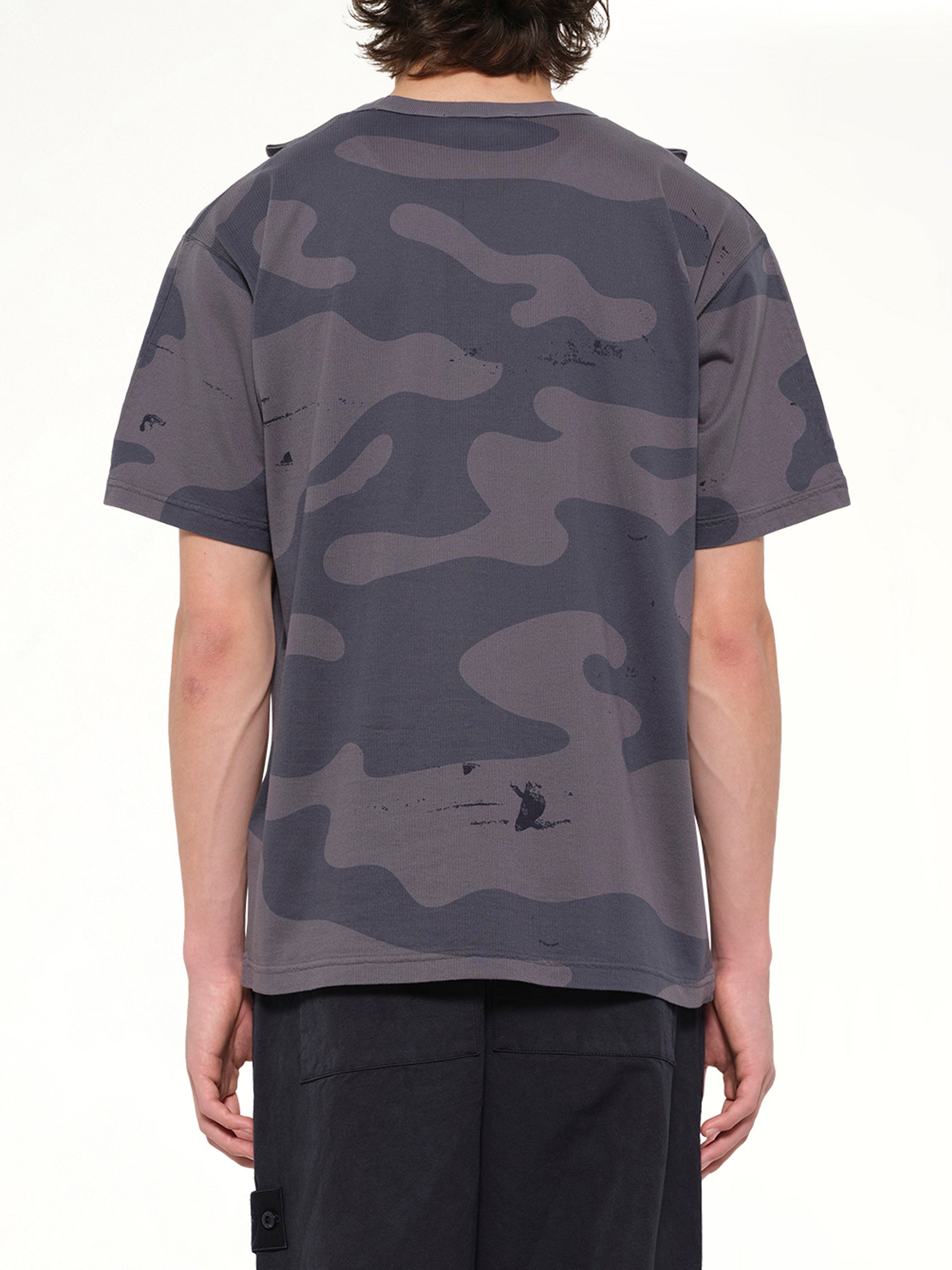 2100016 SS T-Shirt in Blue Grey