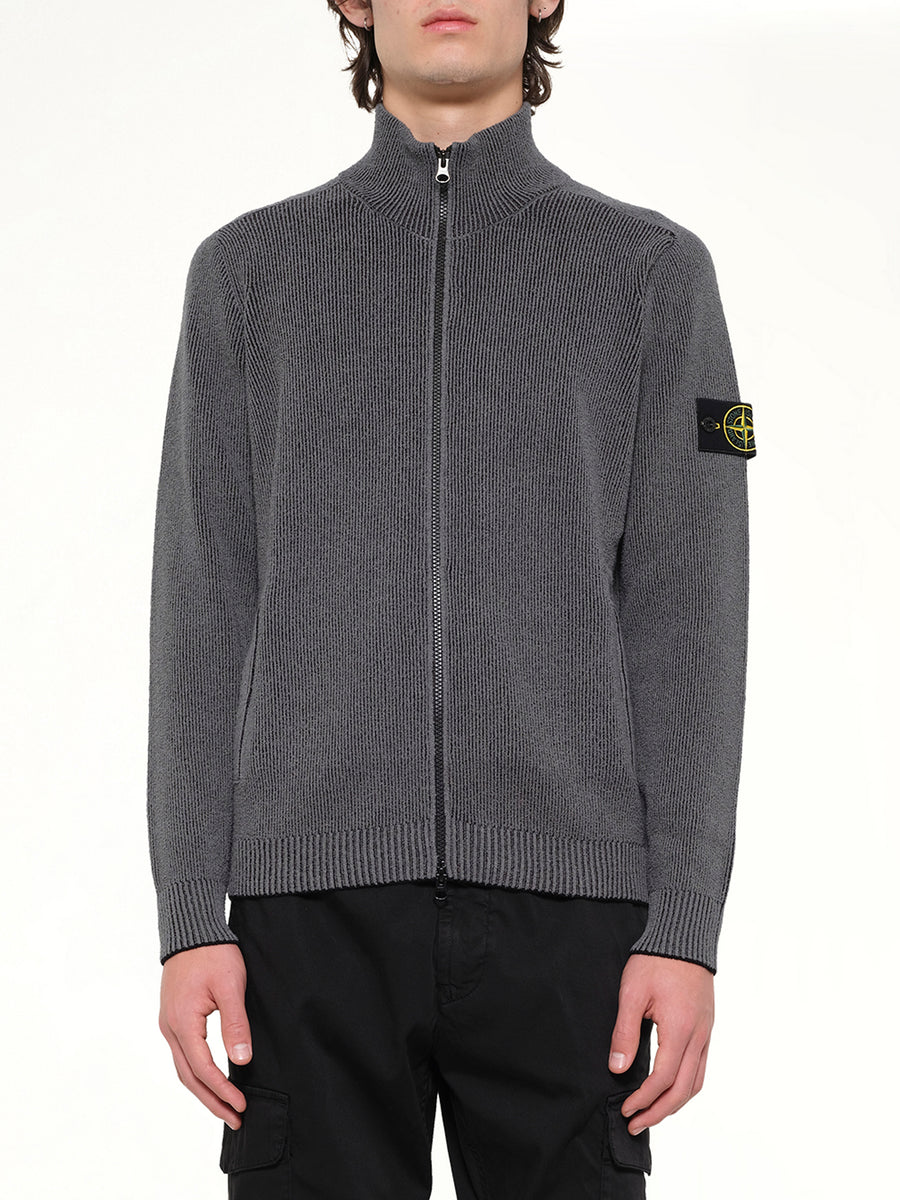 5100034 Cardigan in Melange Charcoal