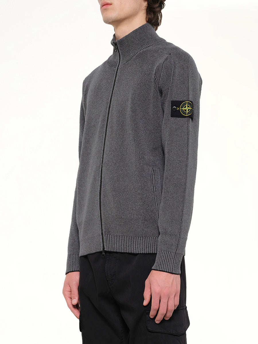 5100034 Cardigan in Melange Charcoal