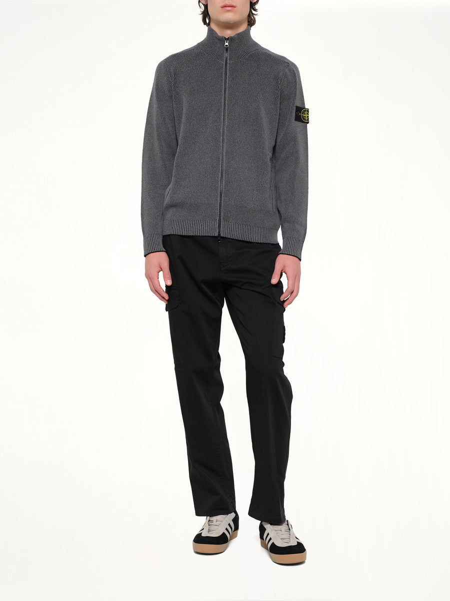 5100034 Cardigan in Melange Charcoal