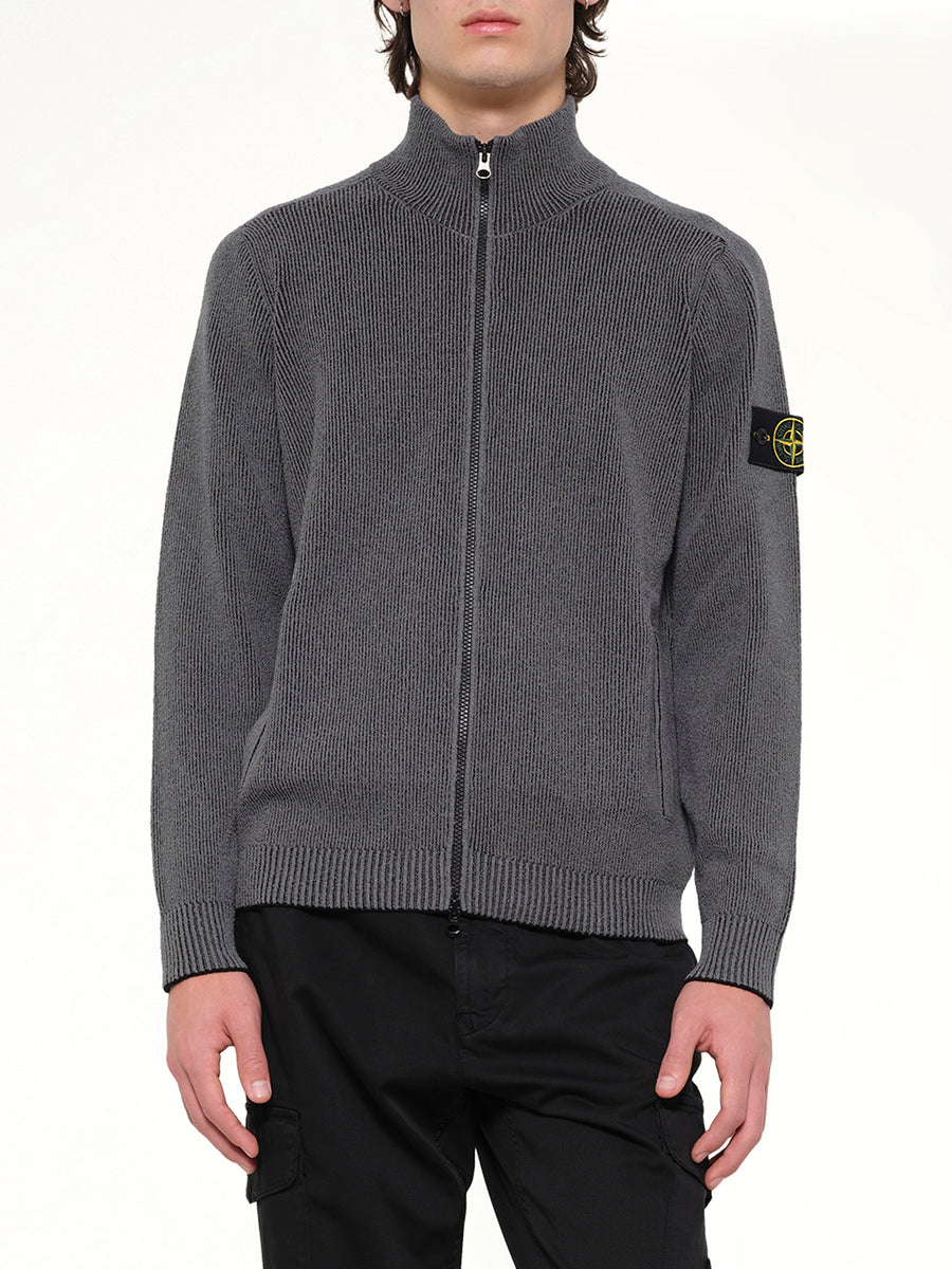 5100034 Cardigan in Melange Charcoal