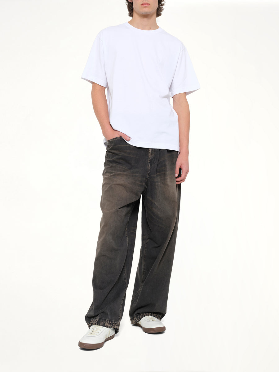 Gots Boke Flower 2.0 Embroidered Oversize T-Shirt in White