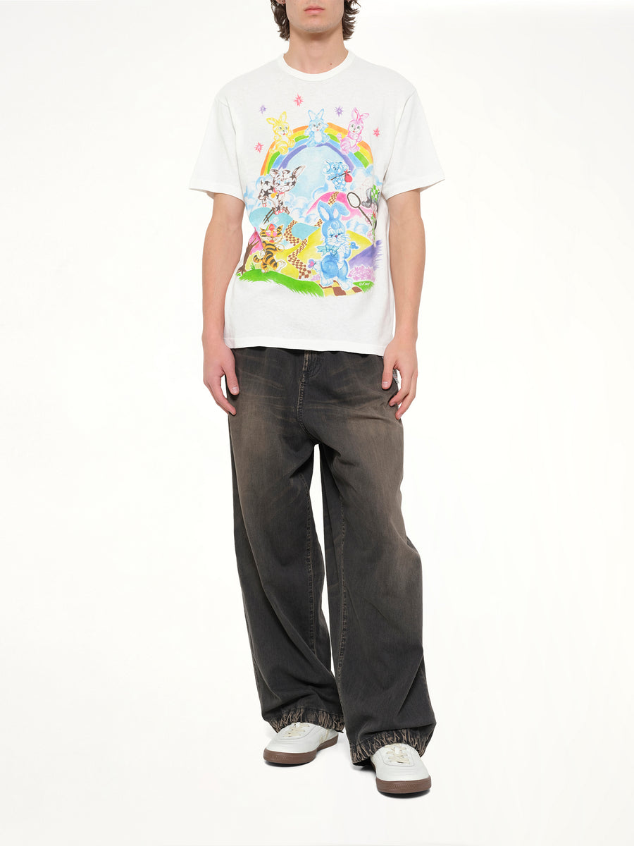 Kenzo Cartoon Classic T-Shirt in Off White