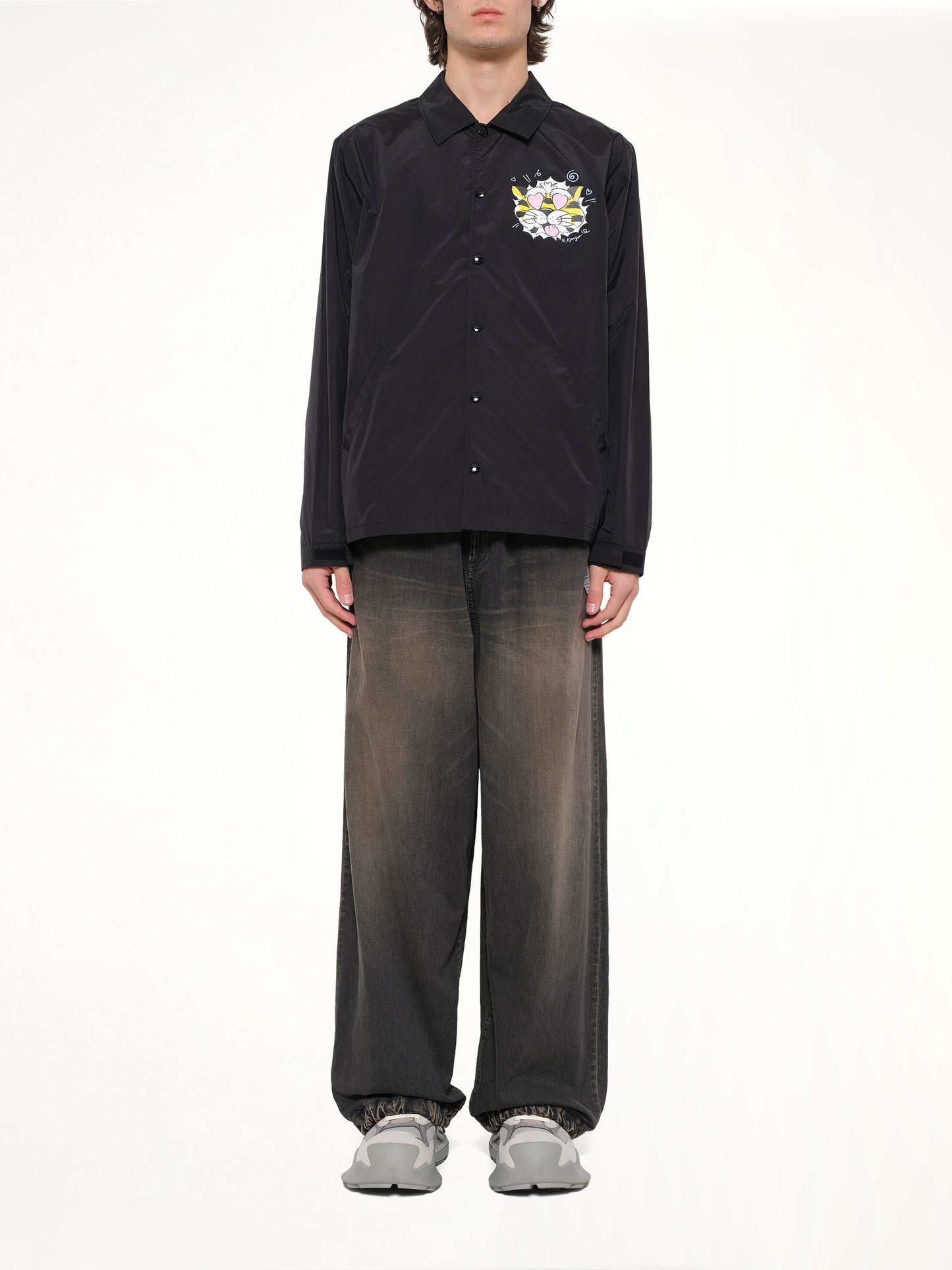 Kenzo Wild Tiger Light Coach Jacket in Black