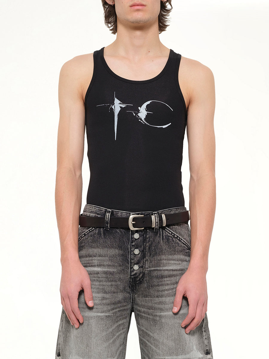 TC Not Easy Tank Top in Black