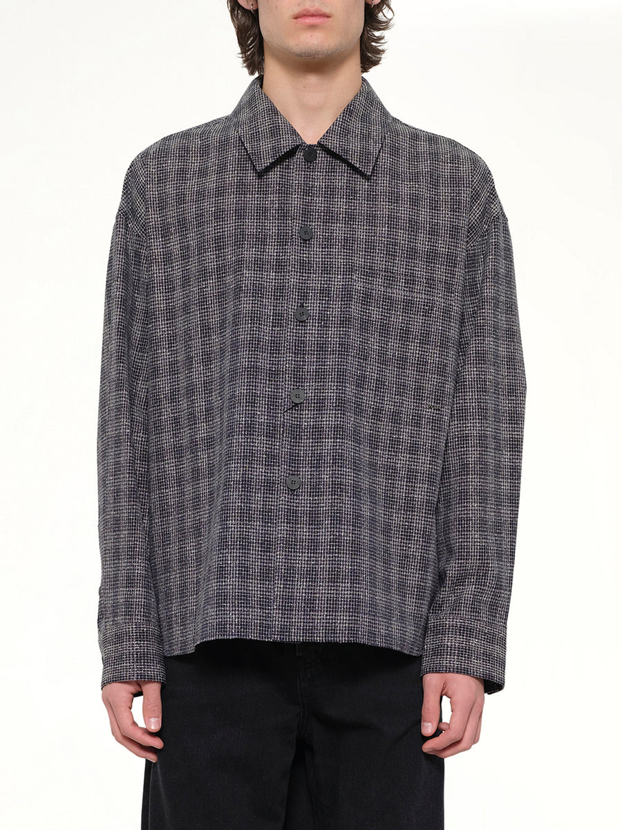 Tweed Shirt in Black