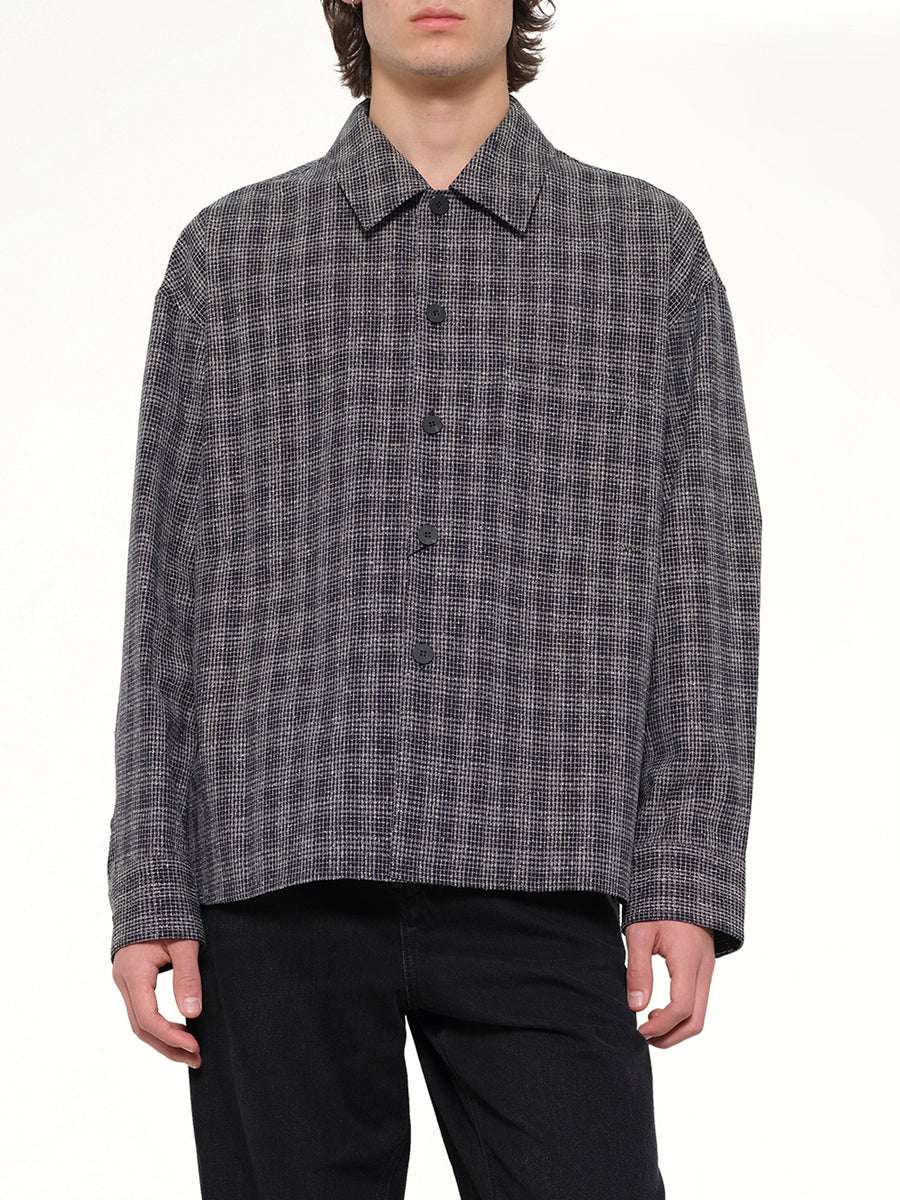 Tweed Shirt in Black
