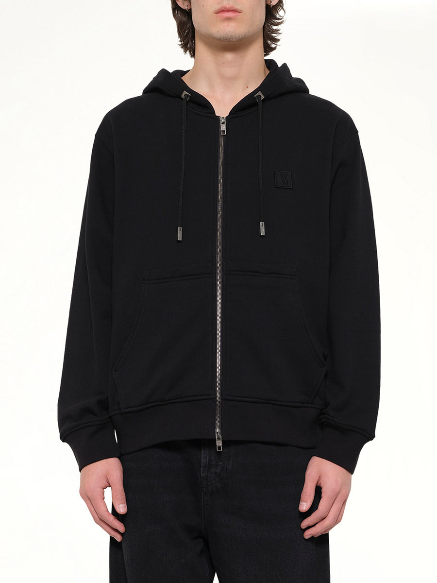 WYM Zip Hoodie in Black