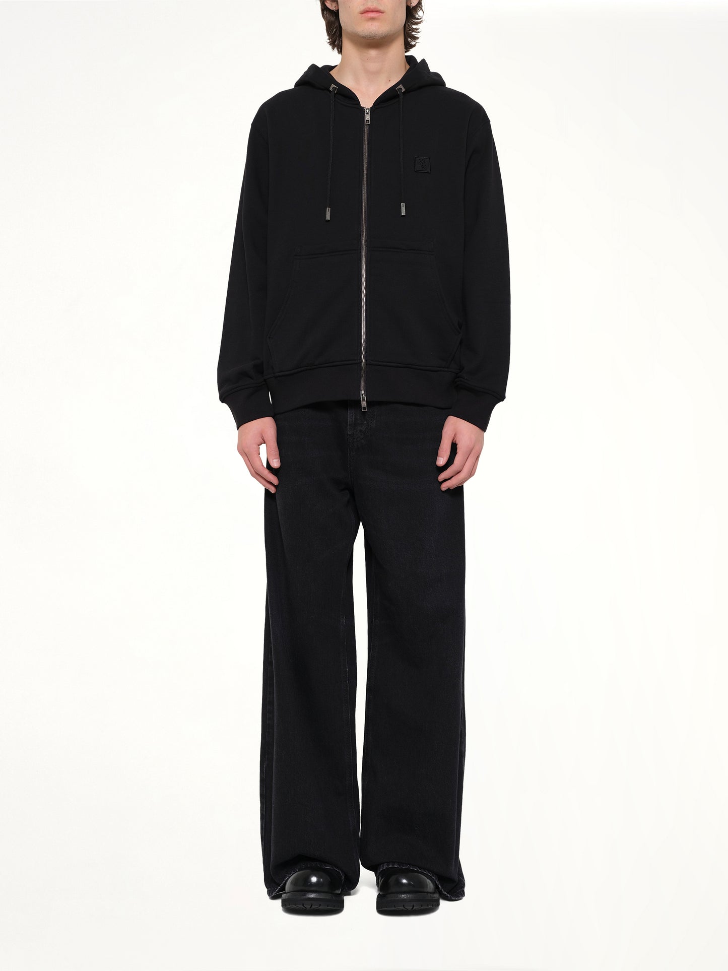 WYM Zip Hoodie in Black