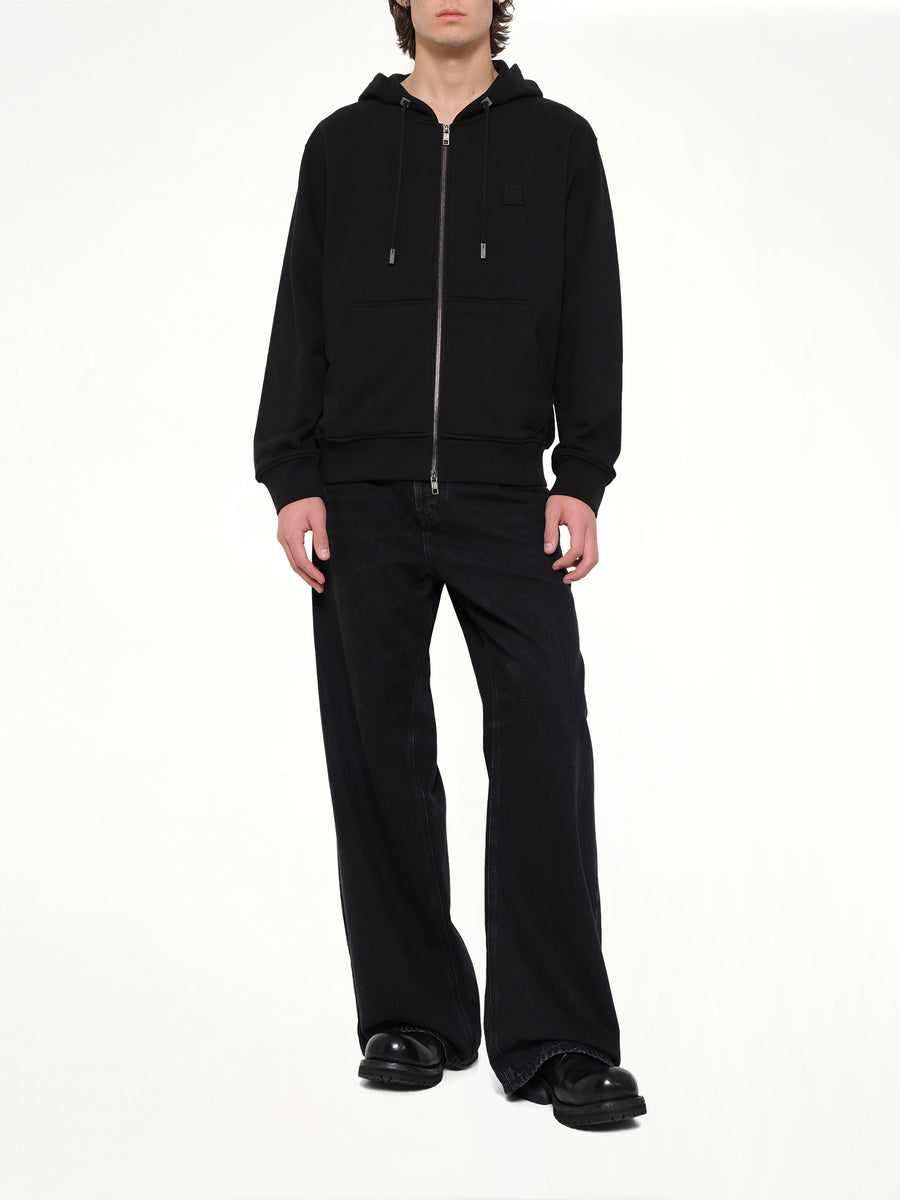 WYM Zip Hoodie in Black
