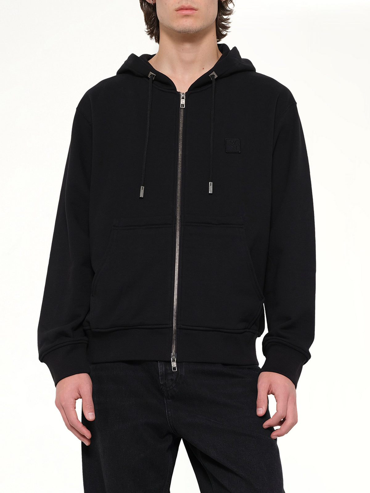 WYM Zip Hoodie in Black