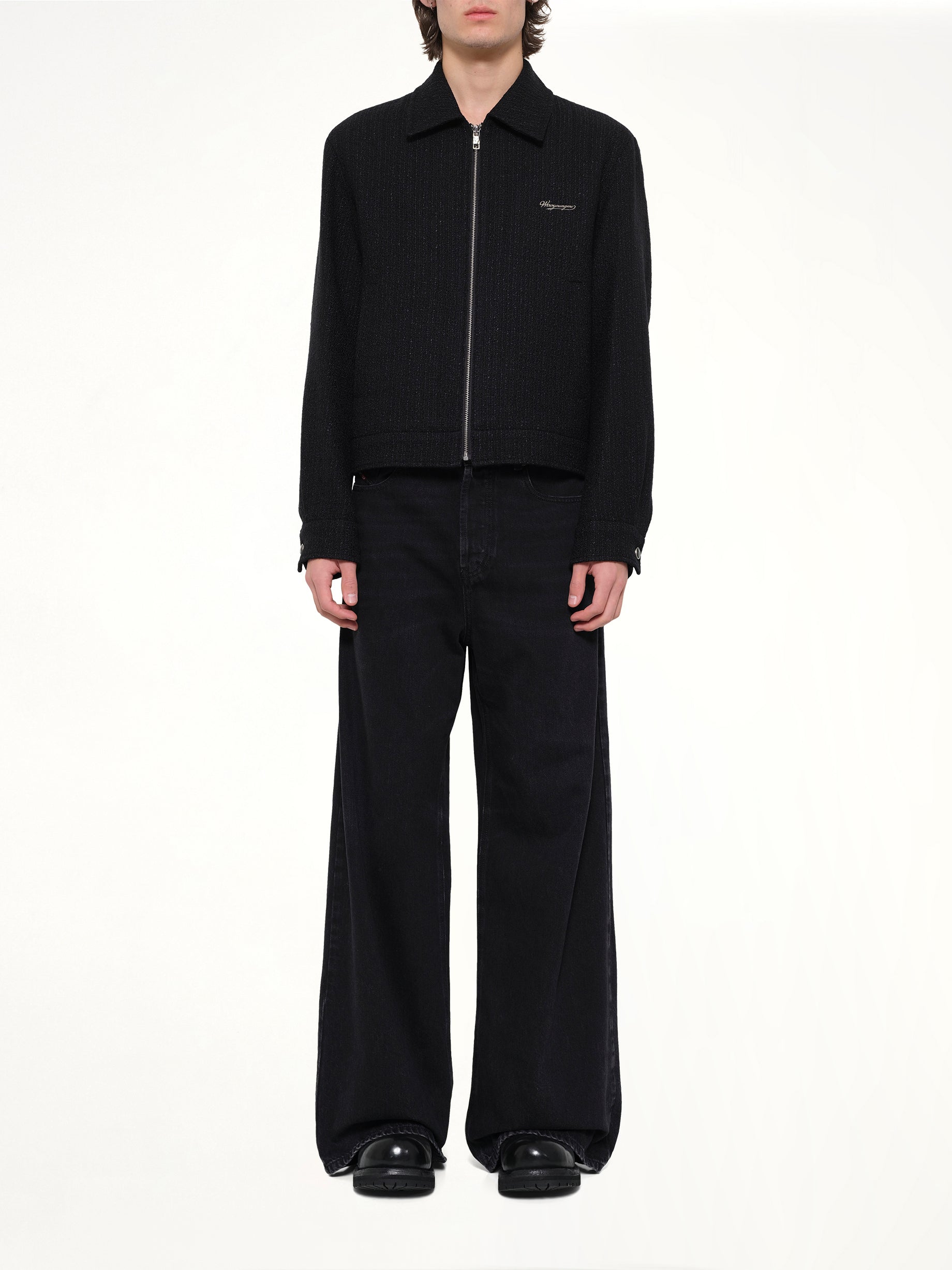 Wool Blouson in Black