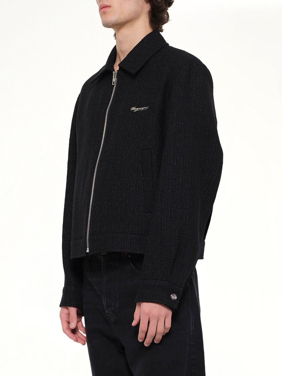 Wool Blouson in Black