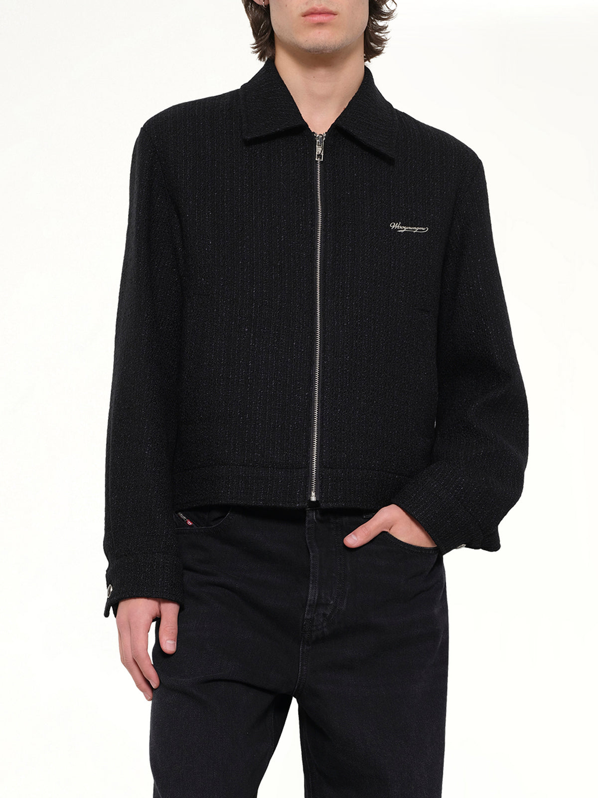 Wool Blouson in Black