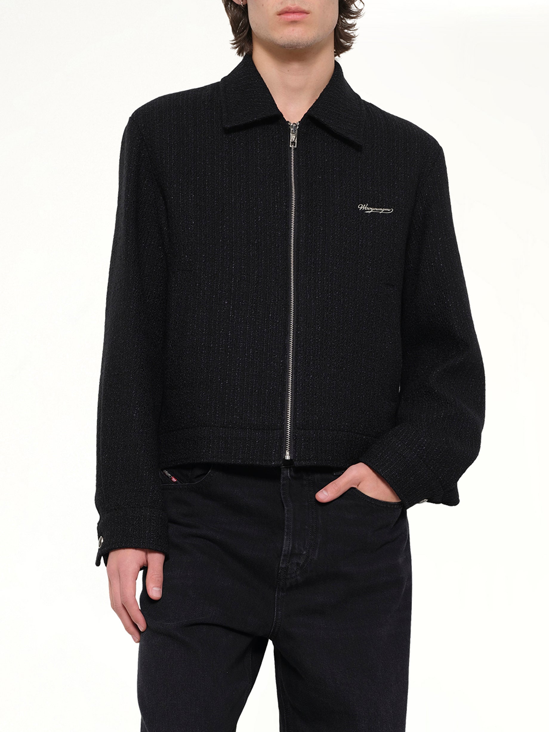Wool Blouson in Black