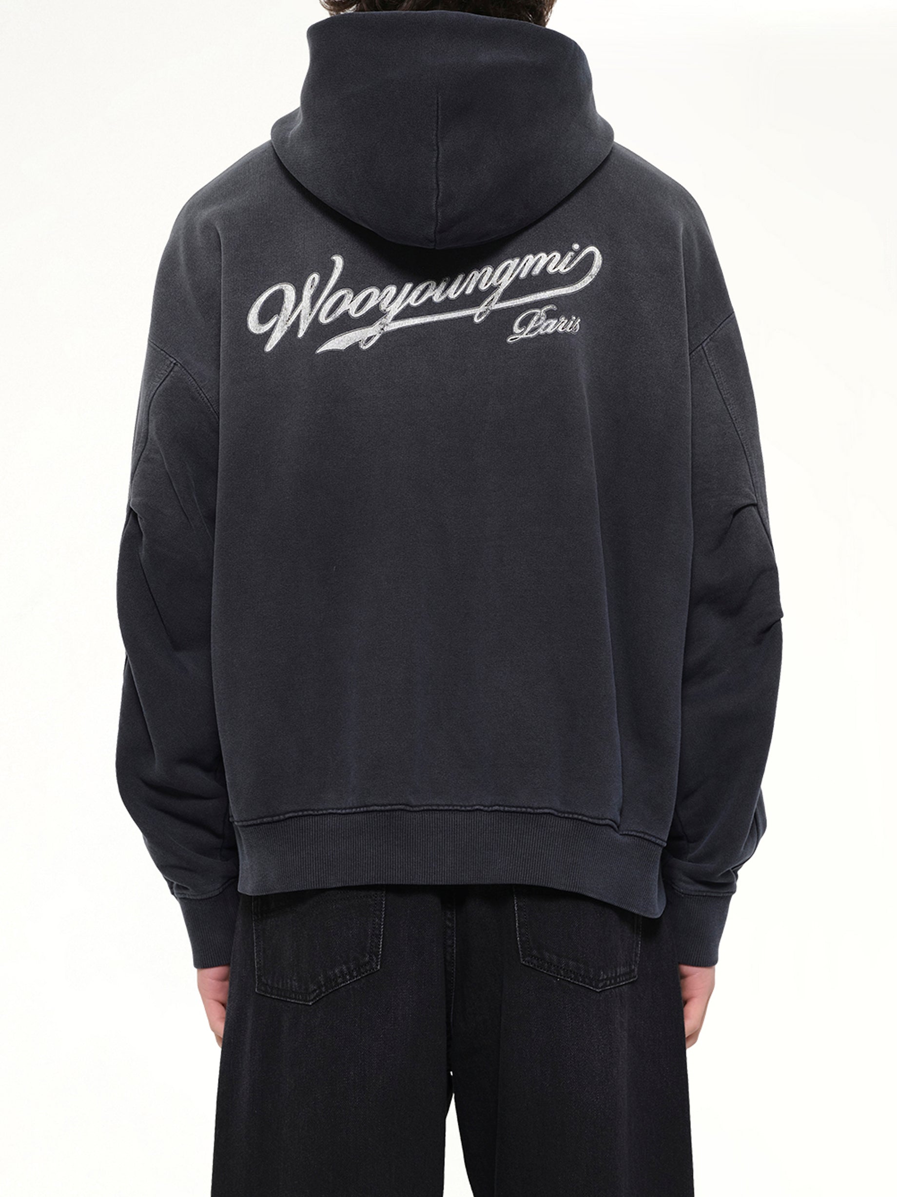 Wooyoungmi Paris Zip Hoodie in Navy