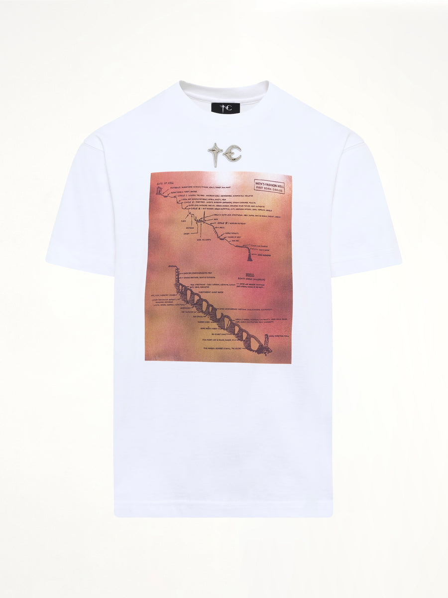Men's Fashion Hell T-Shirt in White